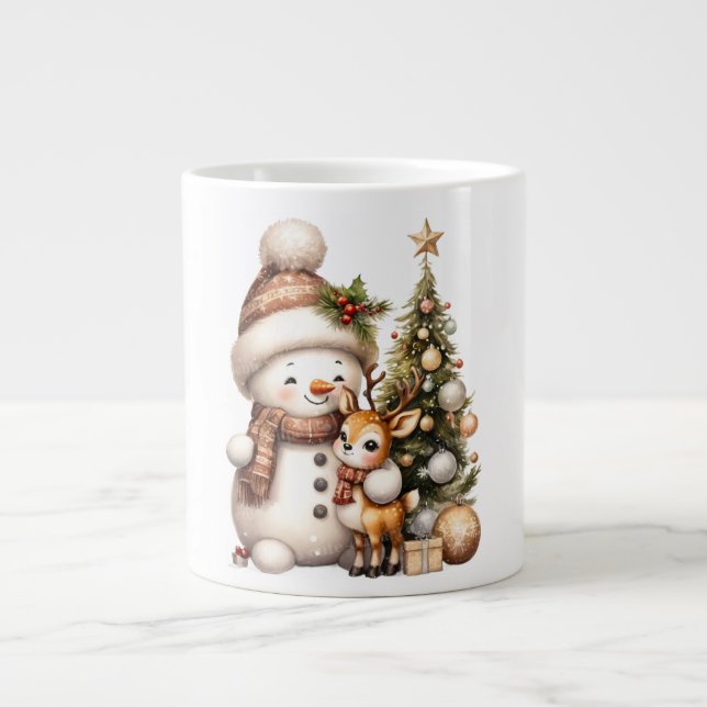 Taza De Café Gigante Christmas Mug | Festive Holiday Coffee Cup by Kali (Frente)