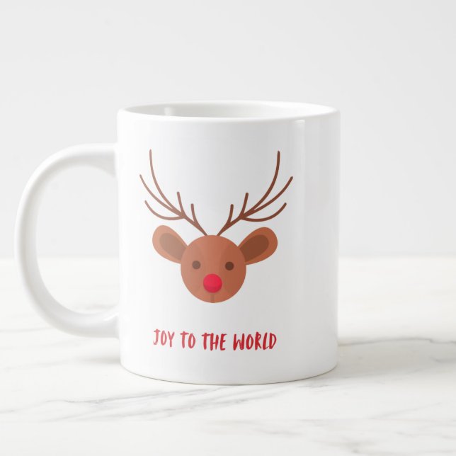 Taza De Café Gigante Christmas Mug – Heavenly Holiday Cocoa & Cof (Izquierda)
