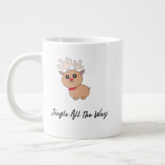 Taza De Café Gigante Christmas Mug – Sweet Holiday Cocoa & Coffe (Izquierda)