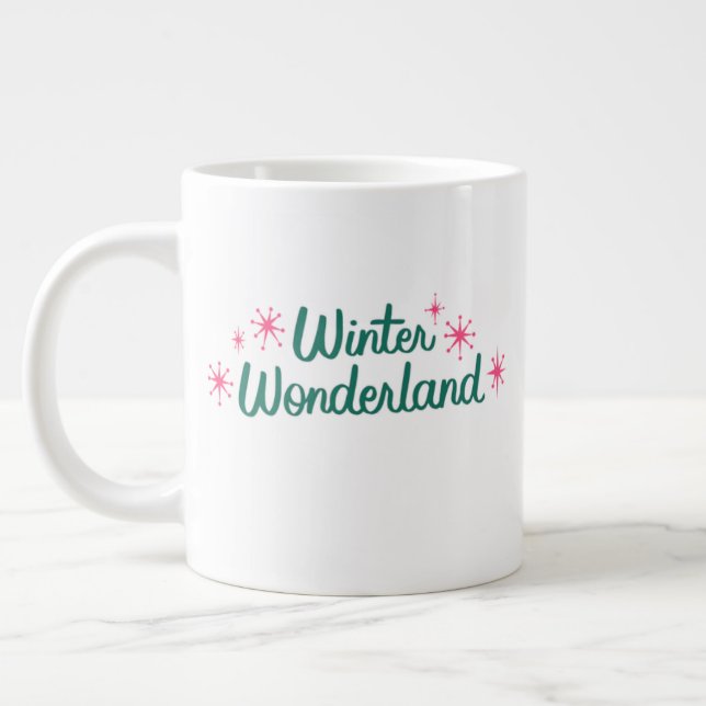 Taza De Café Gigante Christmas Mug – Sweet Holiday Cocoa & Coffee Cup (Izquierda)