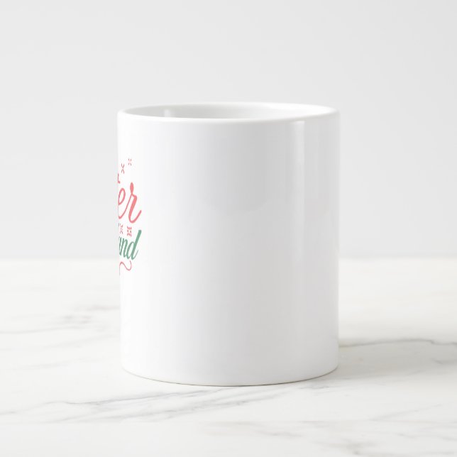 Taza De Café Gigante Christmas Mug – Warm Holiday Cocoa & Coffee Cup (Frente)