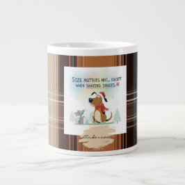 Taza De Café Gigante Christmas Plaid Mugs Cartoon illustration funny
