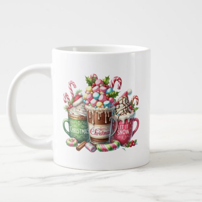 Taza De Café Gigante Christmas Treats Specialty Mug (Izquierda)