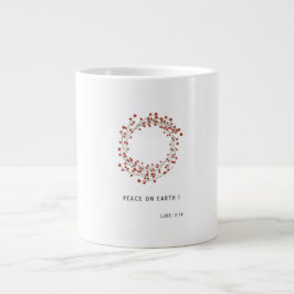 Taza De Café Gigante Christmas Verse Mug Luke 2:14