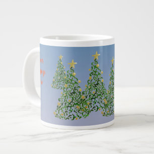 Taza De Café Gigante Christms Trees