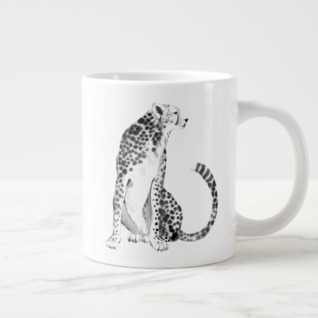 Taza De Café Gigante Chrome Cheetah (Derecha)