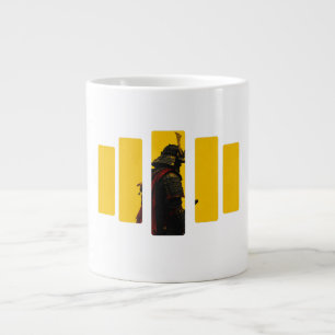 Taza De Café Gigante Ciber Samurái Guerrero Japonés Arte Bushido