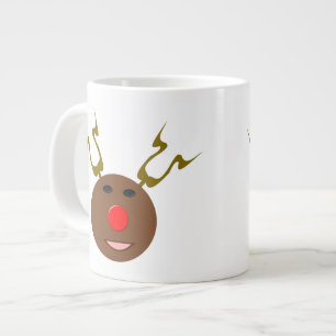 Taza De Café Gigante CiberNavidades de renos Mug