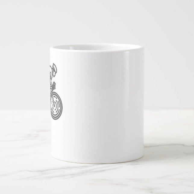 Taza De Café Gigante ciclista de velocidad (Frente)