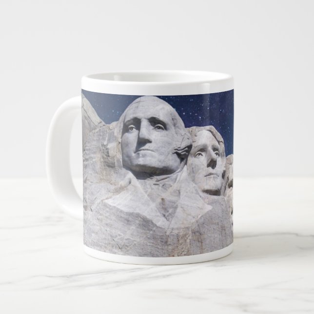 Taza De Café Gigante Cielo de la escala de tiempo del monte Rushmore (Izquierda)