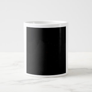 Taza De Café Gigante Cielo Negro Estrellas Arcoíris