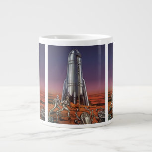 Taza De Café Gigante Ciencia Ficción Vintage, Astronautas Alienígenas E