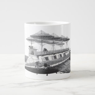 Taza De Café Gigante Ciencia Ficción Vintage Steampunk Eclipse de Dirig