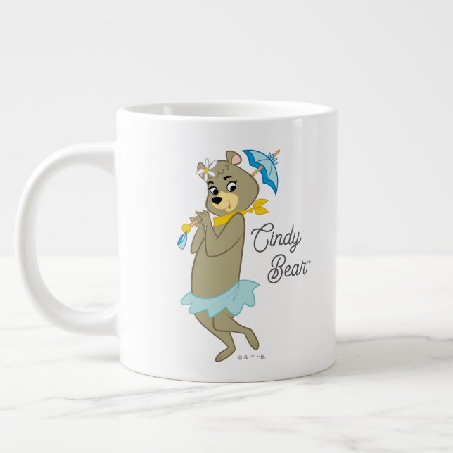 Taza De Café Gigante Cindy Bear Holding Parasol (Izquierda)