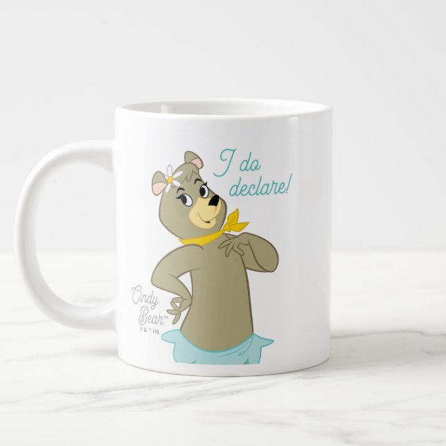 Taza De Café Gigante Cindy Bear Playful Pose (Izquierda)