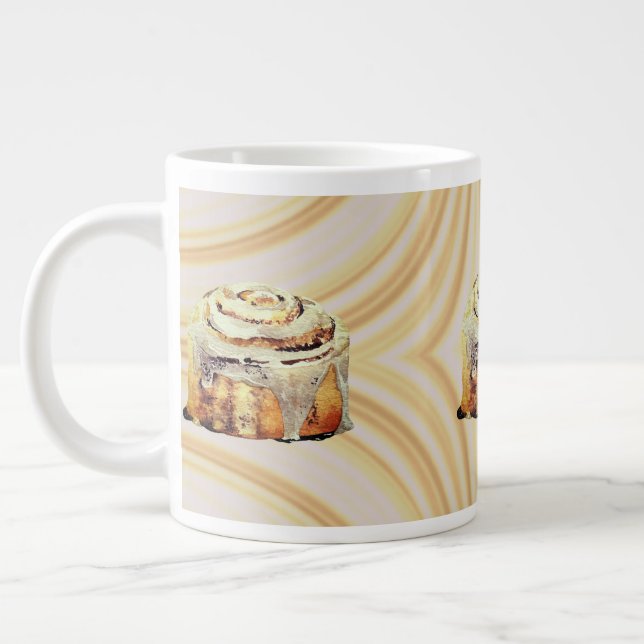 Taza De Café Gigante Cinnamon Bun Mornings Jumbo Mug 20 oz (Izquierda)