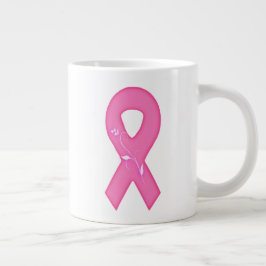Taza De Café Gigante Cinta De Concienciación Sobre El Cáncer De Mama Co