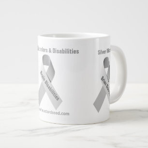 Taza De Café Gigante Cinta de sensibilización sobre trastornos cerebral