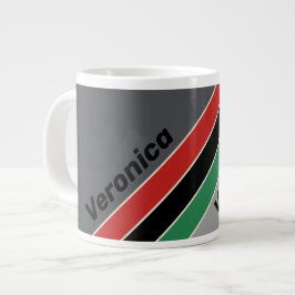 Taza De Café Gigante Cintas VHS antiguas de Stripes con nombre