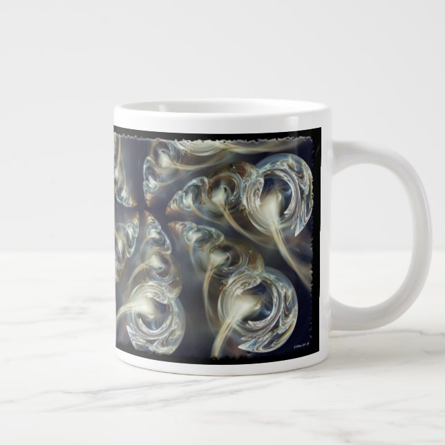 Taza De Café Gigante Cinturón Abstracto (Derecha)