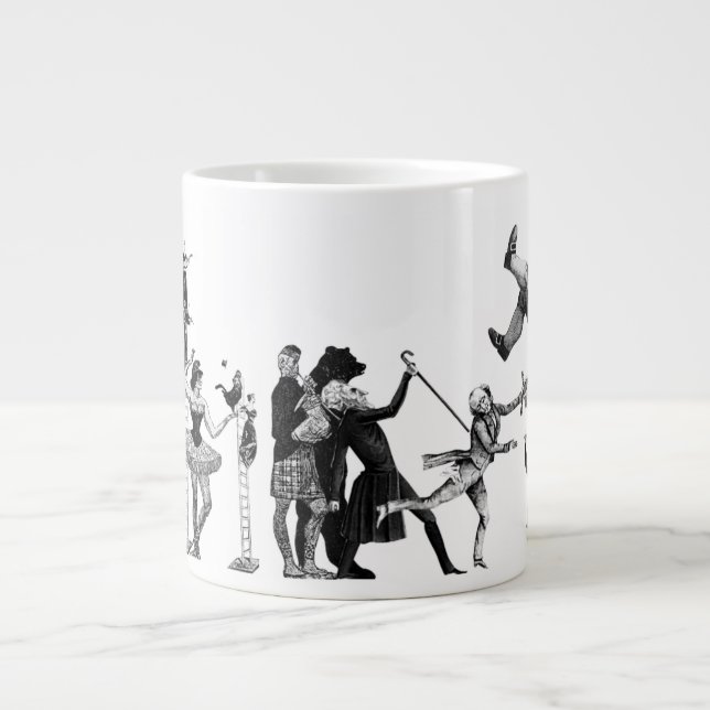 Taza De Café Gigante Circo que cae (Frente)