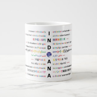 Taza De Café Gigante Círculos de América - Idiomas de Indiana
