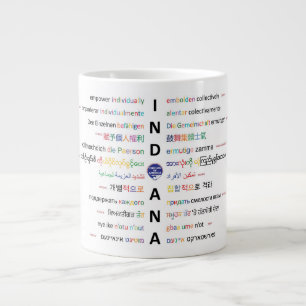 Taza De Café Gigante Círculos de América - Idiomas de Indiana ll 