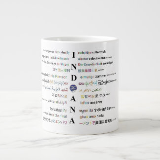 Taza De Café Gigante Círculos de América - Lenguas de Indiana III