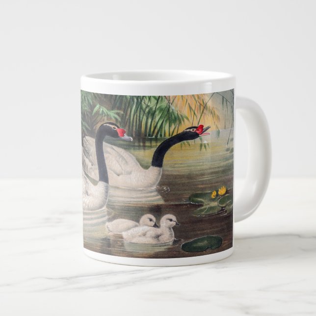 Taza De Café Gigante Cisne salvaje de cuello negro (Derecha)