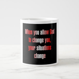 Taza De Café Gigante Cita de Aliento # 254