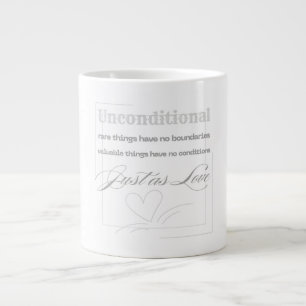 Taza De Café Gigante Cita de amor incondicional 