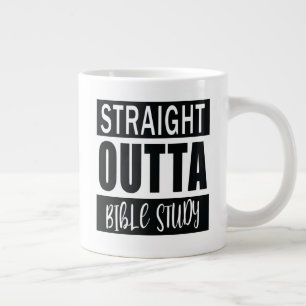 Taza De Café Gigante Cita de estudio de la Biblia graciosa cristiana