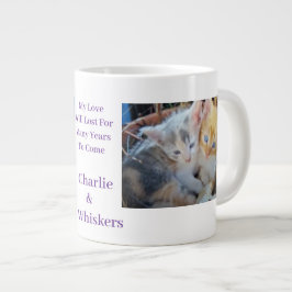 Taza De Café Gigante Cita de foto de gatitos