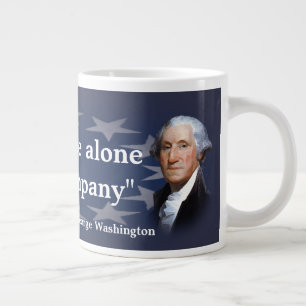 Taza De Café Gigante Cita de George Washington en Bad Company