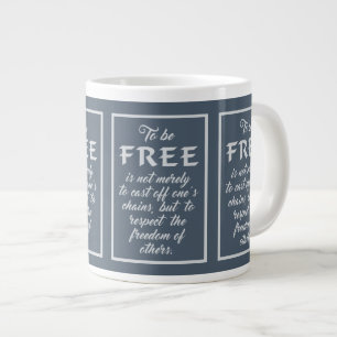 Taza De Café Gigante Cita de libertad: limbo mug