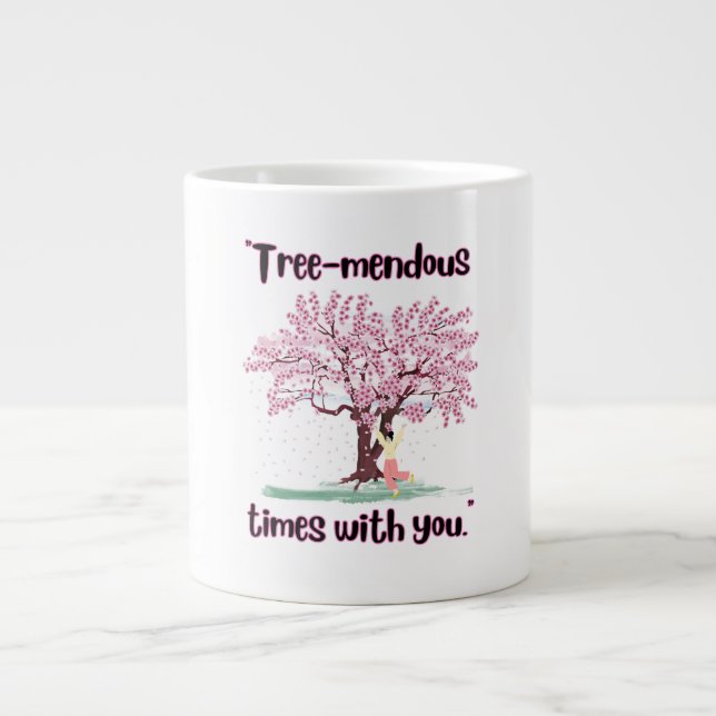 TAZA DE CAFÉ GIGANTE CITA DE MENDUS DE ÁRBOL (Frente)