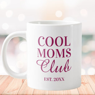 Taza De Café Gigante Cita del Club de Mamás Geniales Personalizada Día 