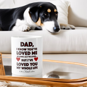 Taza De Café Gigante Cita del Día del Padre Te Amó
