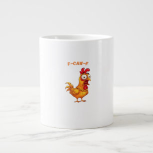 Taza De Café Gigante Cita divertida clásica F-Caw-F