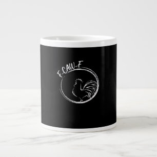 Taza De Café Gigante Cita divertida con juego de palabras al estilo ret