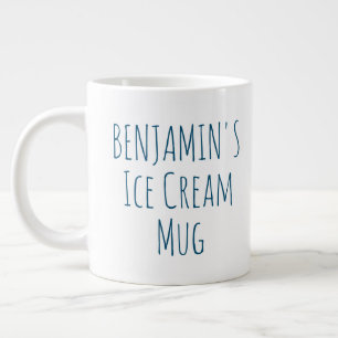 Taza De Café Gigante Cita Divertida de Helado Regalo de Broma Nombre Pe