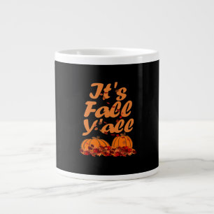 Taza De Café Gigante Cita divertida en otoño