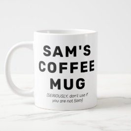 Taza De Café Gigante Cita divertida regalo mordaza café personalizado