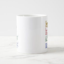 Taza De Café Gigante Cita mágica de horace Jumbo Mug
