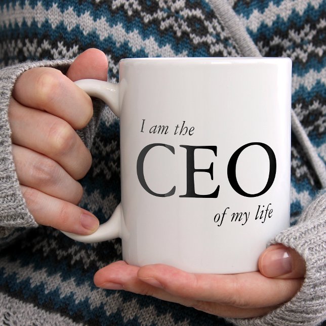 Taza De Café Gigante Cita motivacional Soy el CEO de my Life (Subido por el creador)