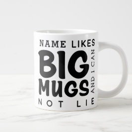 Taza De Café Gigante Cita personalizada de Big Mug
