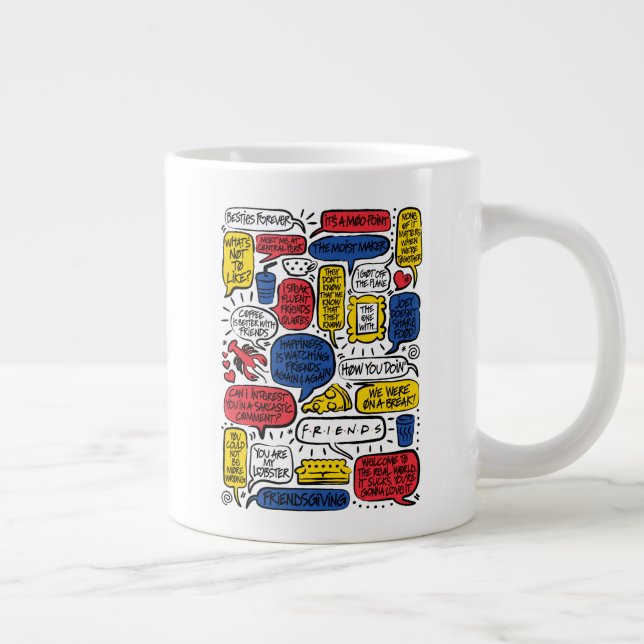 Taza De Café Gigante Citas de amigos™ (Derecha)