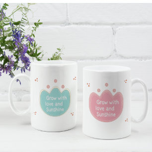 Taza De Café Gigante Citas florales