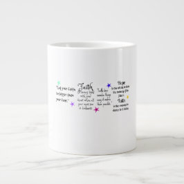 Taza De Café Gigante Citas inspiradoras sobre fe y esperanza