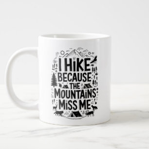 Taza De Café Gigante Cito 'Camino porque las montañas me extrañan'